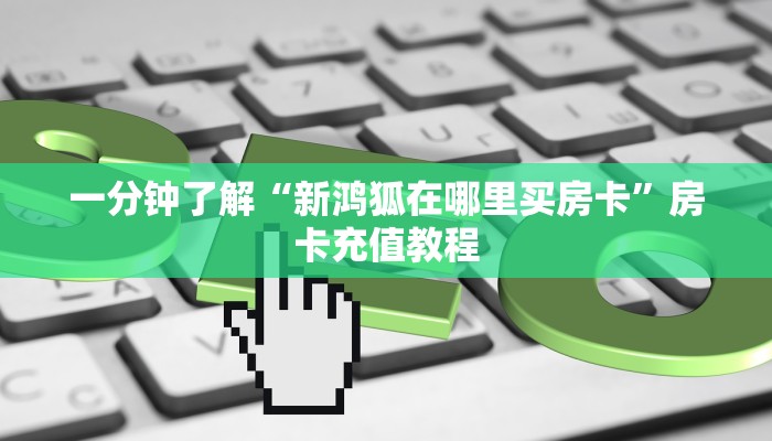 一分钟了解“新鸿狐在哪里买房卡”房卡充值教程
